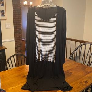 Boston Proper long cardigan with attached tank!